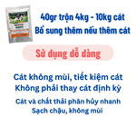 Men khử mùi cát mèo Revival